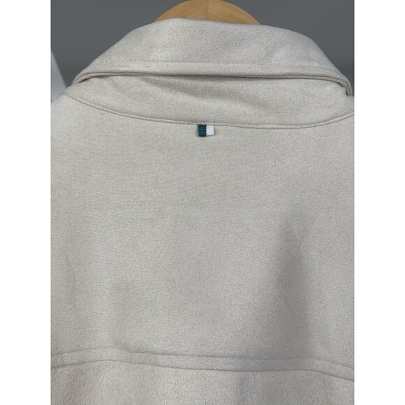 Ike Behar Faux Suede Water Repellent Cream Shirt Jacket Men’s Size XL Shacket - Picture 5 of 14